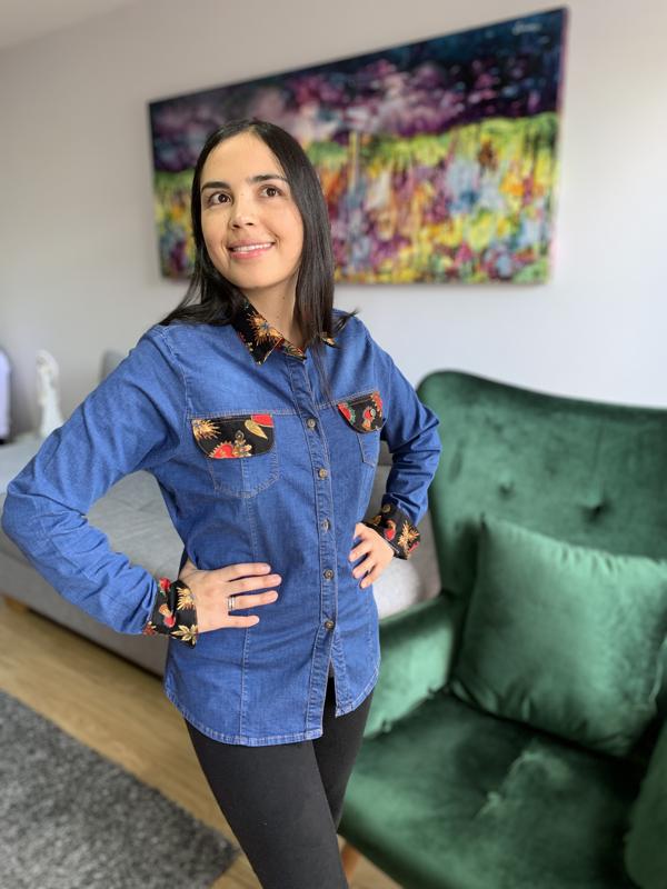 Camisa de jean Corazón